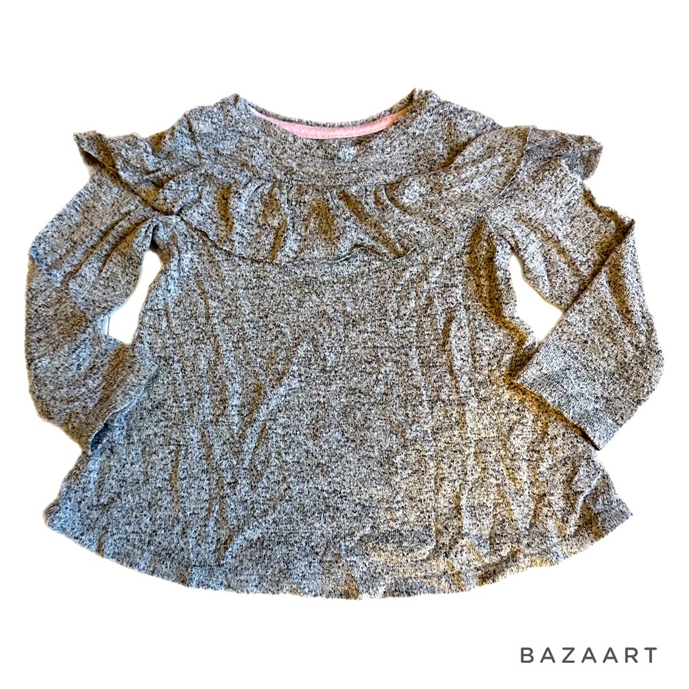2T Cat & Jack Hethered Gray tunic lightweight sweater | Hacci material | GUC